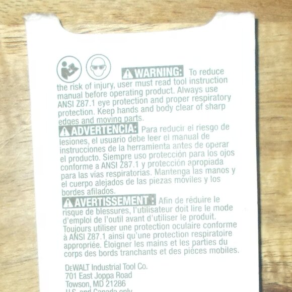 DeWalt Black & Gold 3/16" High Carbon Steel Drill Bit Split Point NEW OTHER - Picture 3 of 6